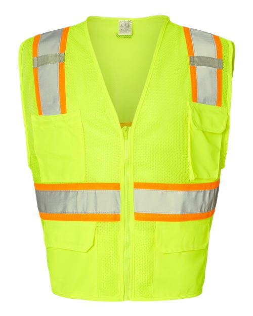 Load image into Gallery viewer, Kishigo 1195-1196 Unisex Ultra-Cool™ Multi-Pocket Vest - Lime
