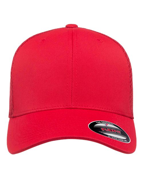 Load image into Gallery viewer, Flexfit 6533 Ultrafiber Mesh Cap - Red
