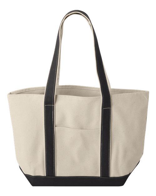 Load image into Gallery viewer, Windward Large Cotton Canvas Classic Resort Tote
