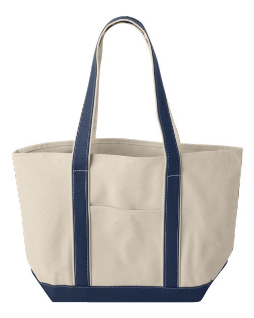 Load image into Gallery viewer, Windward Large Cotton Canvas Classic Resort Tote
