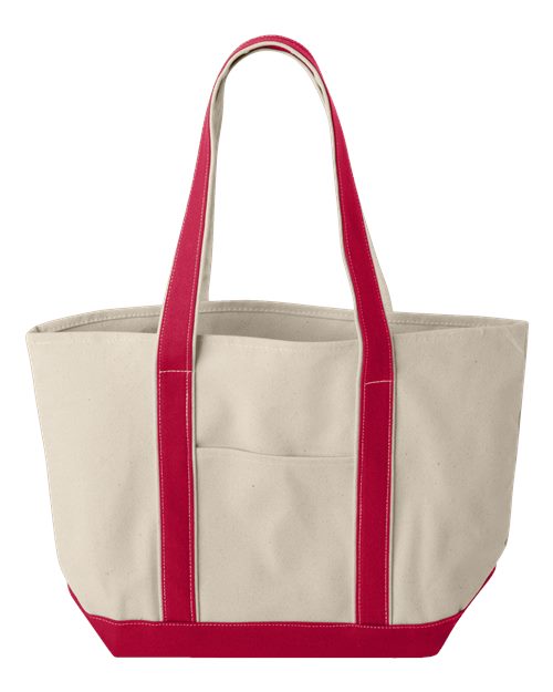 Load image into Gallery viewer, Windward Large Cotton Canvas Classic Resort Tote

