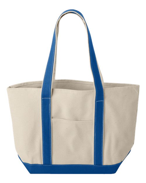 Load image into Gallery viewer, Windward Large Cotton Canvas Classic Resort Tote
