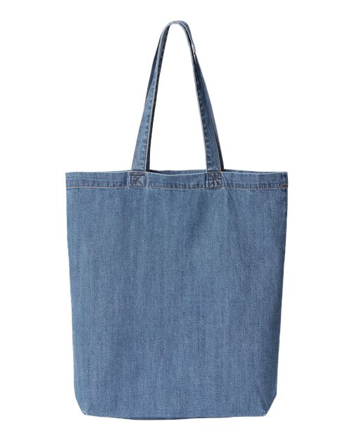 Load image into Gallery viewer, Cotton Denim Gusseted Tote Bag

