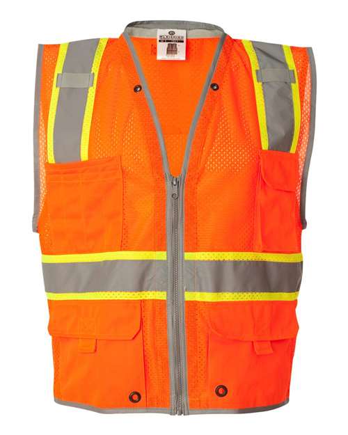 Load image into Gallery viewer, Kishigo 1510-1511 Unisex Premium Brilliant Series® Heavy-Duty Class 2 Vest - Orange
