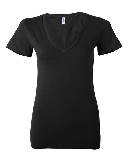 Load image into Gallery viewer, Women’s Jersey Deep V-Neck Tee
