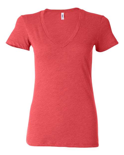Load image into Gallery viewer, Women’s Triblend Deep V-Neck Tee
