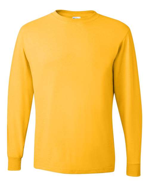 Load image into Gallery viewer, Unisex Dri-Power® Long Sleeve 50/50 T-Shirt - Island Yellow
