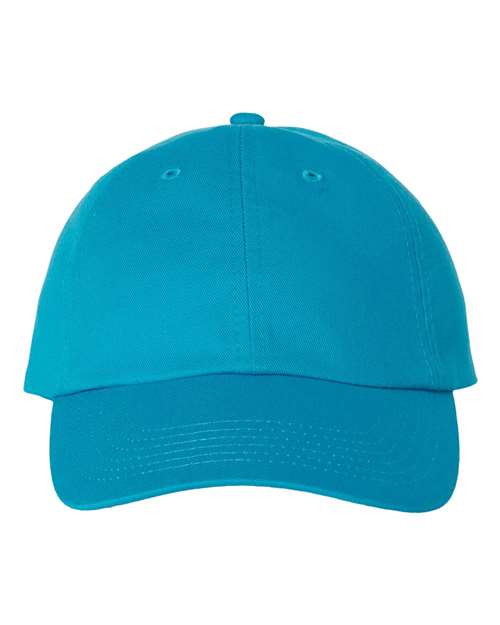 Valucap VC300A Bio-Washed Classic Dad Hat - Neon Blue