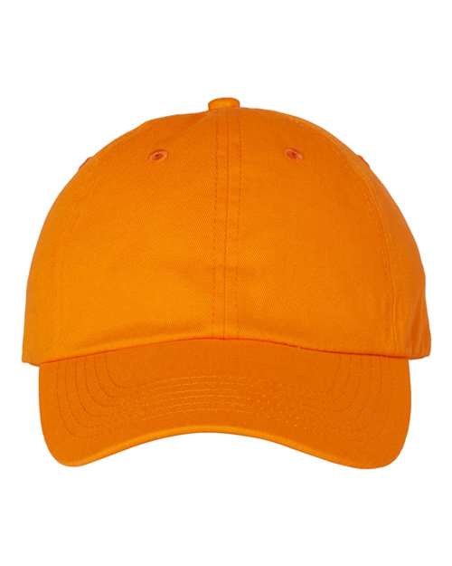 Valucap VC300A Bio-Washed Classic Dad Hat - Neon Orange