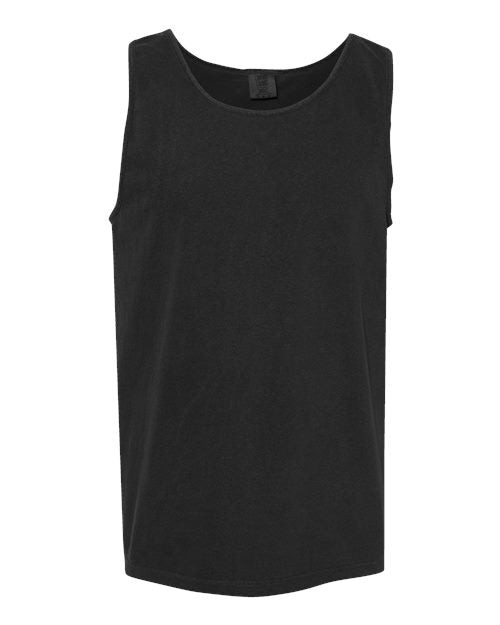 Unisex Garment-Dyed Heavyweight Tank Top - Black