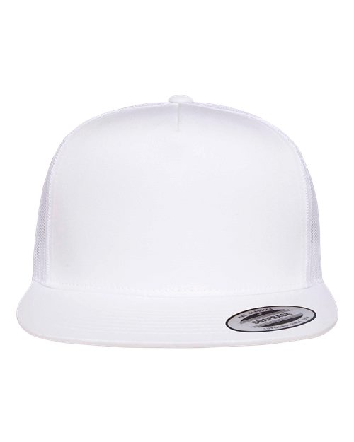 YP Classics 6006 Classic Five-Panel Trucker Cap - White