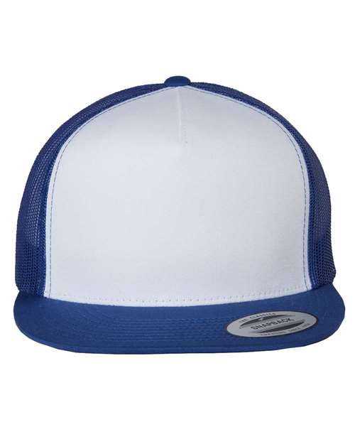 Load image into Gallery viewer, YP Classics 6006 Classic Five-Panel Trucker Cap - Royal/ White/ Royal
