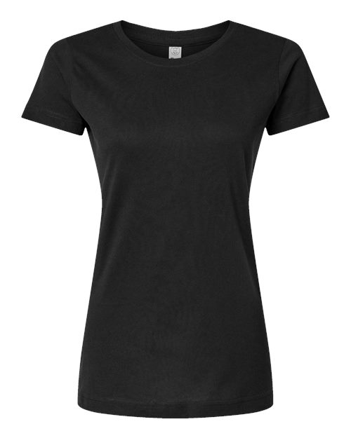 LAT 3516 Women's Fine Jersey Tee - Black