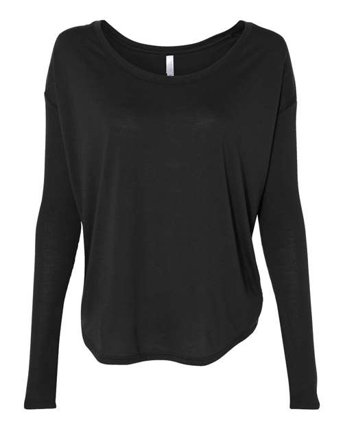 Load image into Gallery viewer, Women’s Flowy 2x1 Ribbed Long Sleeve Tee

