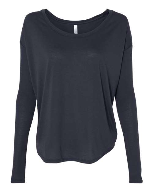 Load image into Gallery viewer, Women’s Flowy 2x1 Ribbed Long Sleeve Tee
