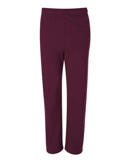 Load image into Gallery viewer, JERZEES 974MPR Unisex NuBlend® Open-Bottom Sweatpants with Pockets - Maroon
