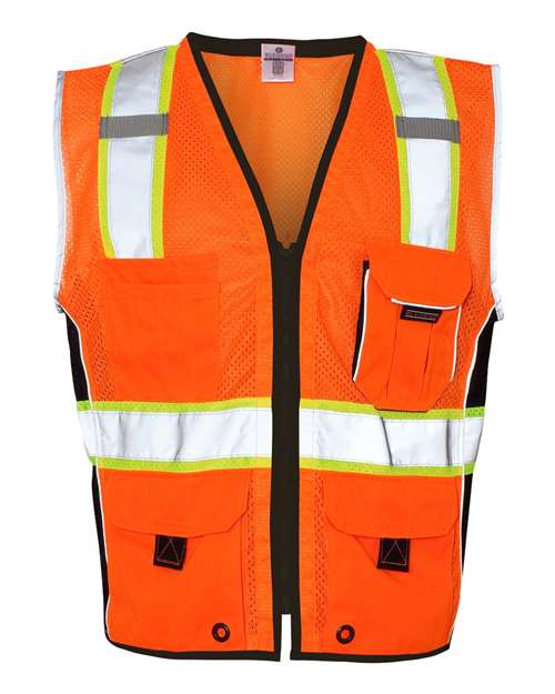 Load image into Gallery viewer, Kishigo 1513-1514 Unisex Premium Black Series® Heavy-Duty Vest - Orange
