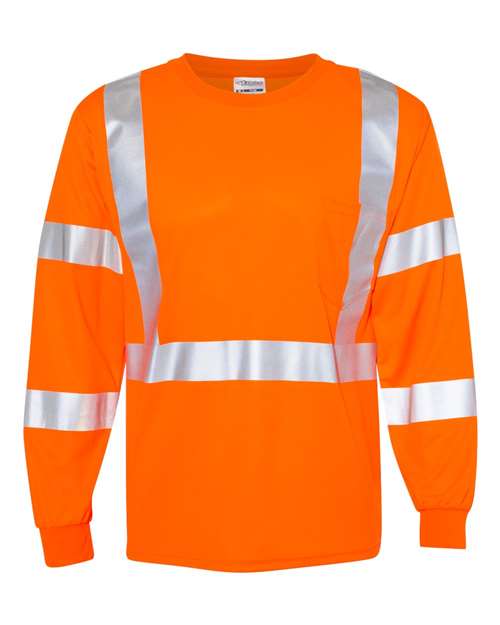Load image into Gallery viewer, Kishigo 9145-9146 Unisex Long Sleeve Class 3 T-Shirt - Orange
