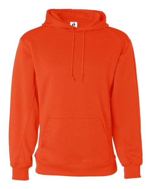 Load image into Gallery viewer, Badger 1454 Men's Performance Fleece Hooded Sweatshirt - Burnt Orange
