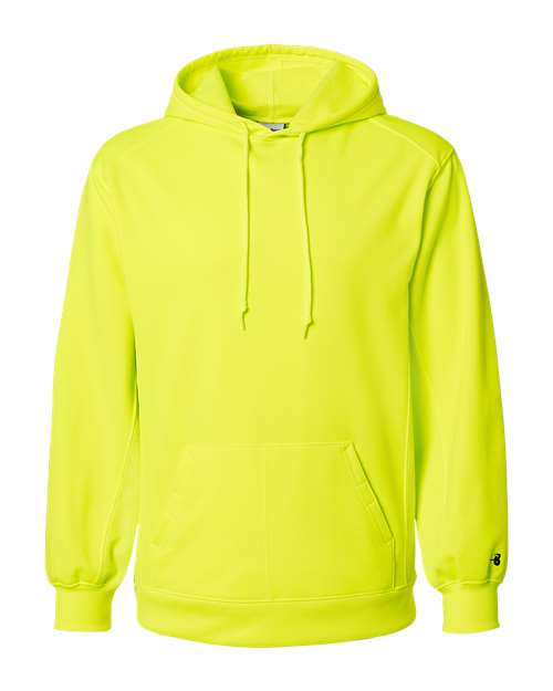 Badger 1454 Men's Performance Fleece Hooded Sweatshirt - Safety Yellow