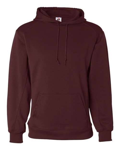 Load image into Gallery viewer, Badger 1454 Men's Performance Fleece Hooded Sweatshirt - Maroon
