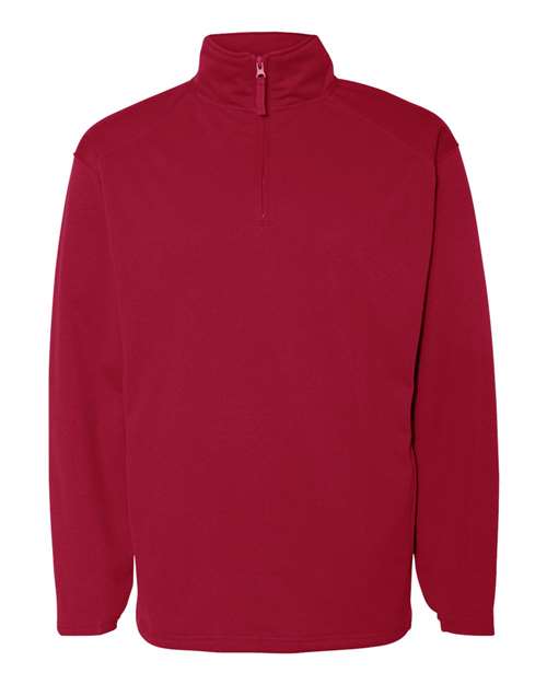 Badger 1480 Men's Performance Quarter-Zip Pullover - Red