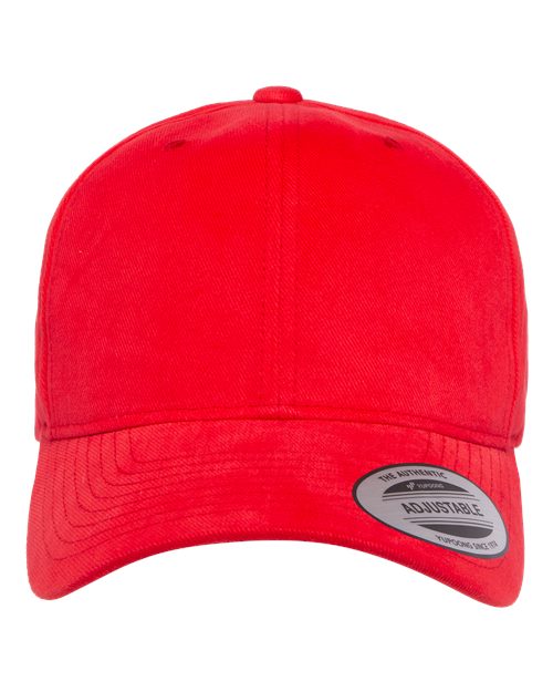 YP Classics 6363V Structured Brushed Twill Cap - Red