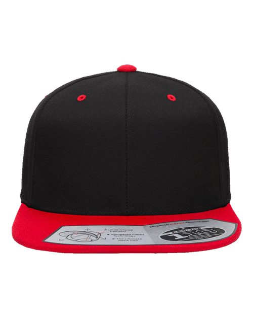 Flexfit 110F 110® Snapback Cap - Black/ Red