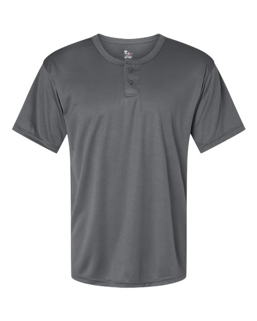 Load image into Gallery viewer, Alleson Athletic 7930 Men's B-Core Placket Jersey - Graphite
