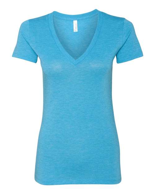 Load image into Gallery viewer, Women’s Triblend Deep V-Neck Tee

