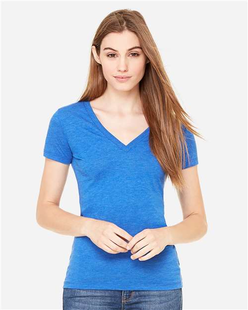 Load image into Gallery viewer, Women’s Triblend Deep V-Neck Tee
