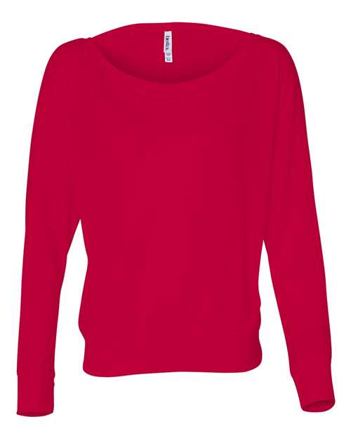 Load image into Gallery viewer, Women’s Flowy Off Shoulder Long Sleeve Tee
