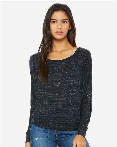 Load image into Gallery viewer, Women’s Flowy Off Shoulder Long Sleeve Tee
