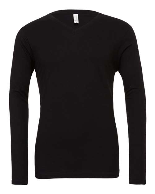 Unisex Long Sleeve V-Neck Tee