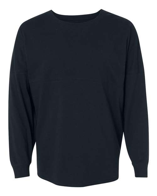 Load image into Gallery viewer, J. America 8229 Unisex Game Day Jersey Long Sleeve T-Shirt - Navy
