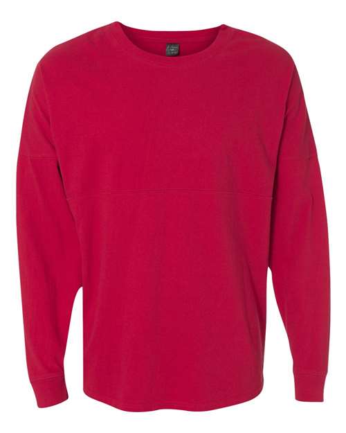 Load image into Gallery viewer, J. America 8229 Unisex Game Day Jersey Long Sleeve T-Shirt - Red
