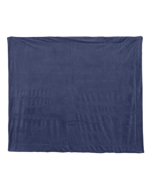 Load image into Gallery viewer, Alpine Fleece 8712 Micro Mink Sherpa Blanket - Navy
