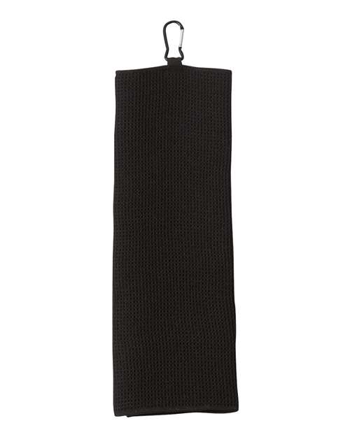 Carmel Towel Company C1717MTC Fairway Golf Towel - Black