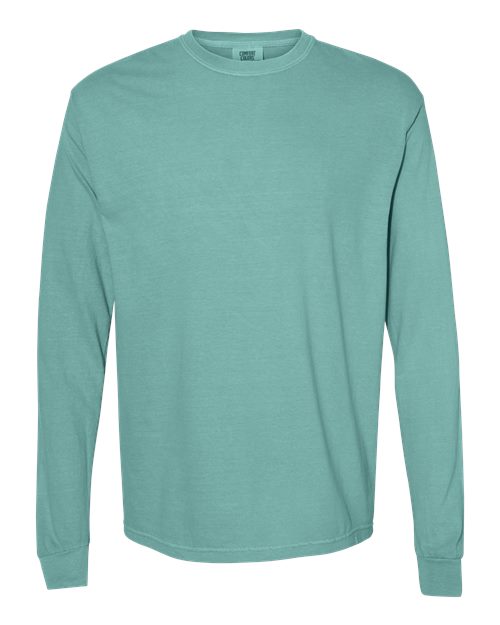 Unisex Garment-Dyed Heavyweight Long Sleeve T-Shirt - Seafoam
