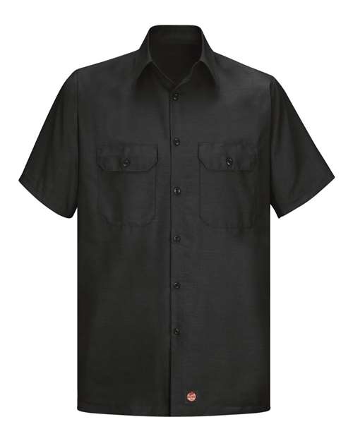Load image into Gallery viewer, Red Kap SY60 Men's Ripstop Short Sleeve Work Shirt - Black
