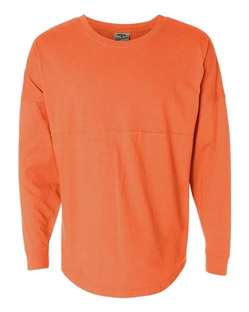 J. America 8229 Unisex Game Day Jersey Long Sleeve T-Shirt - Coral