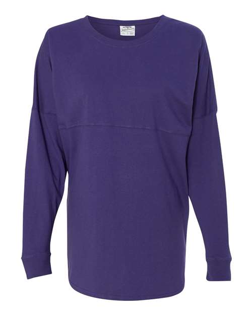 Load image into Gallery viewer, J. America 8229 Unisex Game Day Jersey Long Sleeve T-Shirt - Purple

