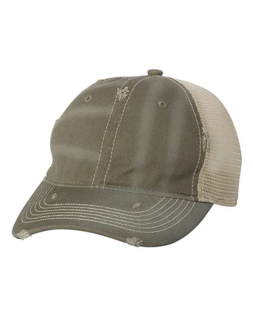 Load image into Gallery viewer, Valucap 3150 Bounty Dirty-Washed Mesh-Back Cap - Olive/ Khaki
