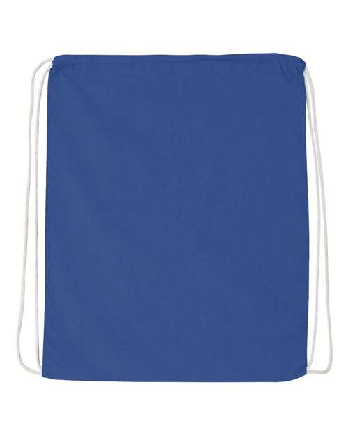 Q-Tees Q4500 Economical Cotton Drawstring Bag - Royal