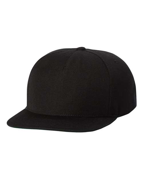 Load image into Gallery viewer, YP Classics 5089M Premium Five-Panel Snapback Cap - Black
