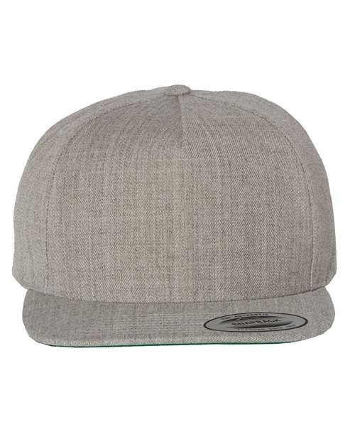 Load image into Gallery viewer, YP Classics 5089M Premium Five-Panel Snapback Cap - Heather Grey
