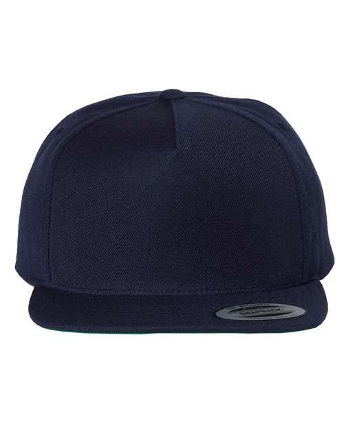 YP Classics 5089M Premium Five-Panel Snapback Cap - Navy