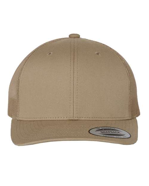 YP Classics 6606 Retro Trucker Cap - Khaki