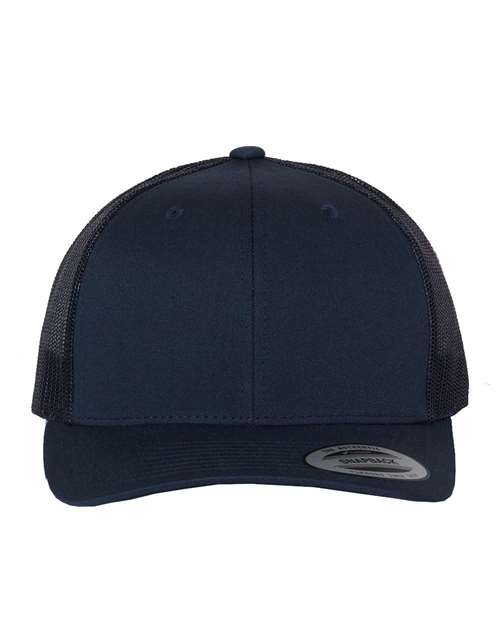 YP Classics 6606 Retro Trucker Cap - Navy