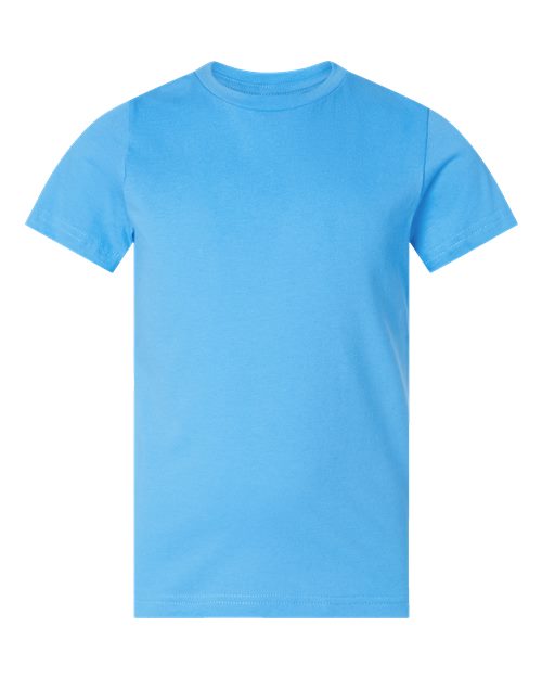 LAT 6101 Youth Fine Jersey Tee - Aqua